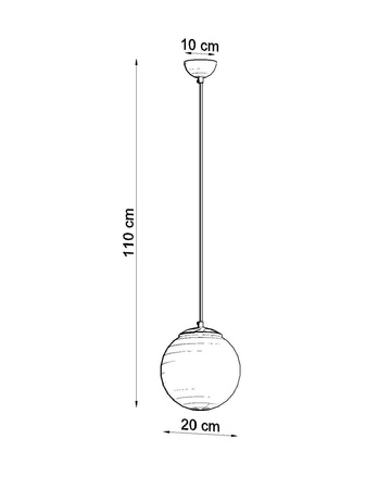 Lampa wisząca UGO 20 chrom (SL.0263) - Sollux