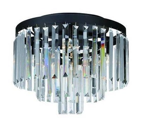 VENTIMIGLIA Plafon 4L 42cm Czarny/MC