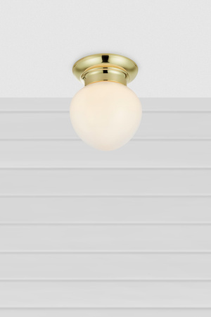 Plafon do łazienki RONDA Ceiling 1L White/Brass IP44 (109030) Markslojd