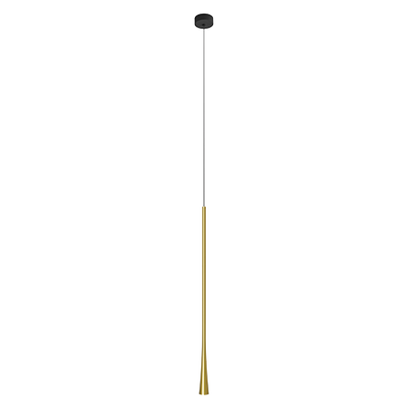 LED PENDANT LIGHT 7W 3000K ALUMINUM  GOLD CANOPY - BRASS LAMP (20143 Zambelis) - Zambelis