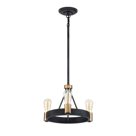 Lampa wisząca/ Półplafon Silas - 3 źródła światła (QN-SILAS-3P-DZ) - Quintiesse