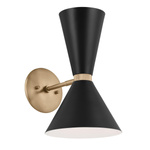 Kinkiet Phix - 2 źródła światła - Szampański brąz (KL-PHIX-1W-CBB) - Elstead Lighting