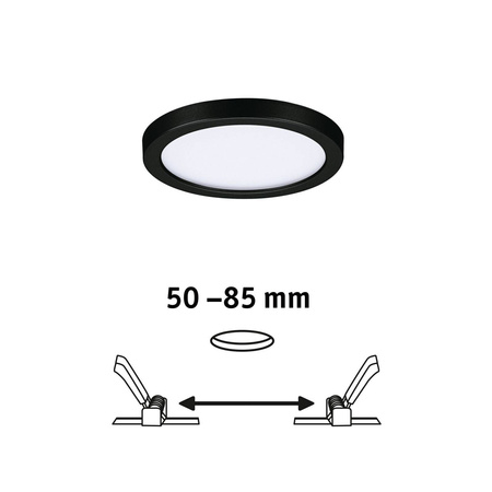 Panel Areo VariFit 4000K 118mm Cz 6,5W 230V czarny (PL79962) - PAULMANN