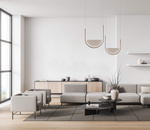 PENDANT LED LIGHT 20W 3000K,4000K BLACK-LIGHT GREY (23166 Zambelis) - Zambelis
