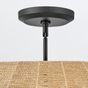 Rattanowa lampa wisząca Luca - 5 źródeł światła - karmelowy beż (QN-LUCA-5P-M-BK-CAM) - Quintiesse