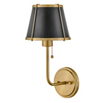 Kinkiet Clarke - 1 źródło światła - Ciepły mosiądz (HK-CLARKE1-BR-BK) - Elstead Lighting