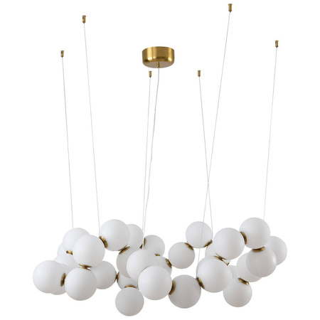 Lampa wisząca CORALLI -100 biało-mosiężna 100 cm (DP0254-1000) - Step into Design