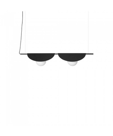 Podwójna lampa wisząca SALLO B czarna (SAB222P0) - Ummo