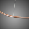 Lampa wisząca Ledowe Okręgi No.1 Φ60 cm in 3k miedziana ściemnialna Altavola Design (LA073/P_60_in_3k_copper_dimm) - ALTAVOLA DESIGN