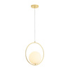 Lampa wisząca COSTA ROUND złota 35 cm (DP0001A-350R) - Step into Design