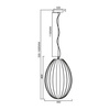 Lampa wisząca BRAGA SMOKED 1xE27 (ML0351) - Milagro