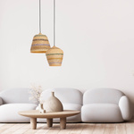 PENDANT LAMP NATURAL BRAIDED WHEAT 1XE27 (22164 Zambelis) - Zambelis