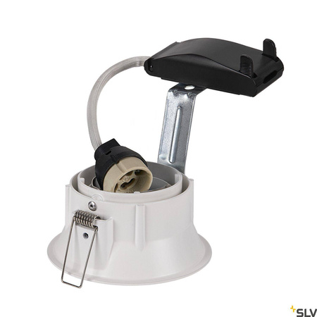 Lampa wpuszczana HORN, QPAR51, okrągła, kolor biały matowy, maks. 50W, ze sprężynami zaciskowymi (113141) - SLV