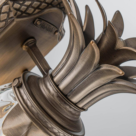 Mała latarnia naścienna Plantation - 1 źródło światła - Oksydowany brąz (HK-PLANTATION-S-BU) - Hinkley