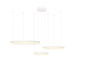 Żyrandol HALO PENDANT 80+60+40 CCT WH + REMOTE CONTROL (AZ4971) - Azzardo