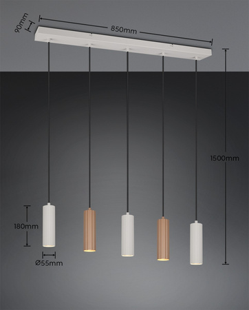 Lampa wisząca nad stół SOKA (367700565) - Trio