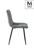 MODESTO krzesło CARLO ciemny szary - welur, metal (J-06.GREY) - Modesto Design