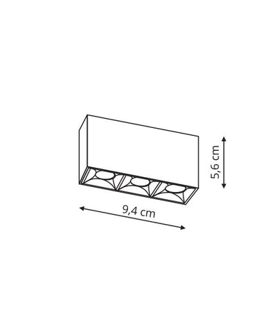 Reflektor Star Magnetic 3xLED czarny 4000K  (LP-556-1-MAG-BK) - Light Prestige