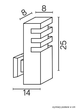Kinkiet zewnętrzny  (RADO K AL) - SU-MA