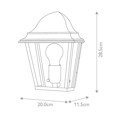 Kinkiet zewnętrzny St James (ST-JAMES-BRASS) - Elstead Lighting