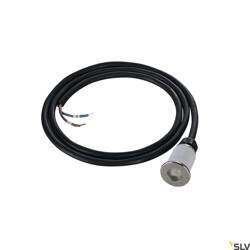 DASAR MINI 37, lampa podłogowa wpuszczana outdoor, LED, 3000K, IP67, okrągła, stal nierdzewna szczotkowana, 12-24V, 2W (233540) - SLV