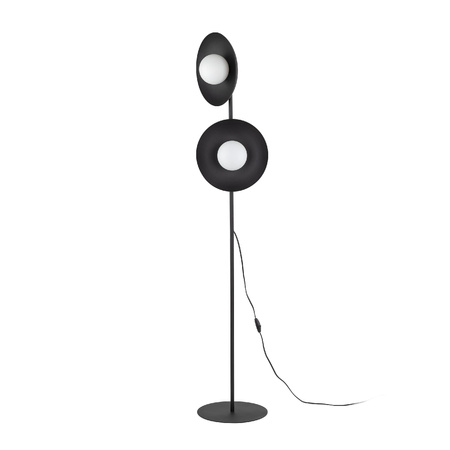 SLATE BLACK GLASS LAMPA PODŁOGOWA 2XG9 (16136) - TK Lighting