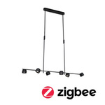 Lampa wisząca PURIC PANE LED Smart Home Zigbee 6X6W+1X3W 2770K DIM IP20 230V czanry mat (PL79783) - PAULMANN