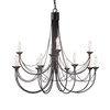 Żyrandol Carisbrooke (CB12-BLACK) - Elstead Lighting
