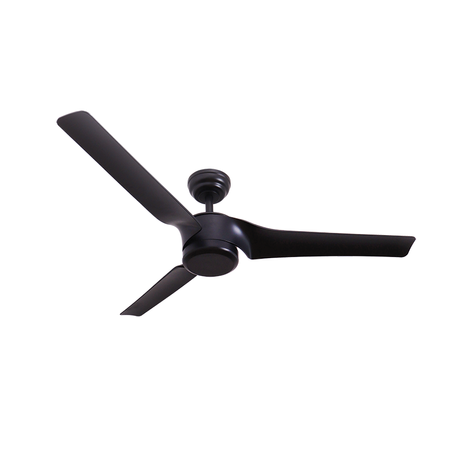 PENDANT FAN BLACK MATT, METAL-ABS BLADES WITHOUT LIGHT IP44 (23004 Zambelis) - Zambelis