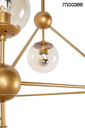 MOOSEE lampa wisząca ASTRIFERO 10 złota / bursztynowa (MSE010100182) - Moosee