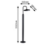 Oprawa ogrodowa NOSTRO LED 10W 1135 mm 900lm 3000K  IP44 230V antracyt aluminium (PL94760) - PAULMANN