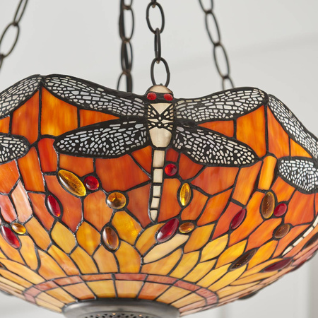 Lampa Wisząca Dragonfly flame (64076) Tiffany