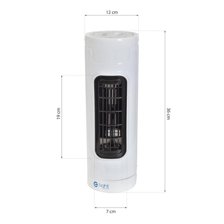 Wentylator stołowy EKO-LIGHT 14" Tower Biały (EKW573) - Eko-Light