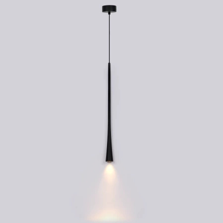 Pojedyncza Lampa Wisząca Elysia 1xLED czarna  (PL0121-BK) - Yaskr