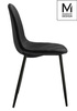 MODESTO krzesło LUCY czarne - welur, metal (PM069.BLACK.VELVET) - Modesto Design