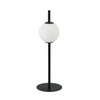 LED TABLE LIGHT 6W 3000K GLASS &METAL  WHITE+BLACK (20134 Zambelis) - Zambelis