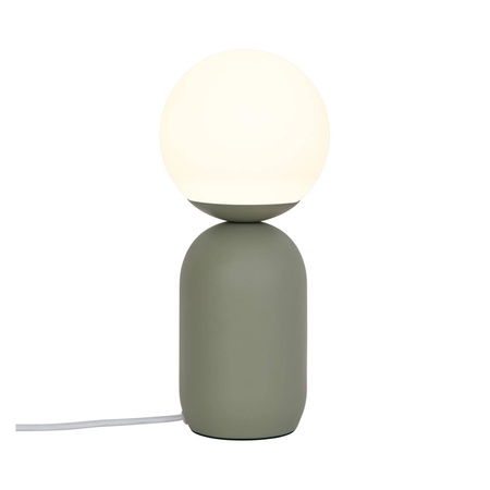 Szklana lampa stołowa NOTTI Nordlux E14 25W Metal Zielony