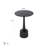 RICHMOND stolik WILLY czarny (825123) - Richmond Interiors