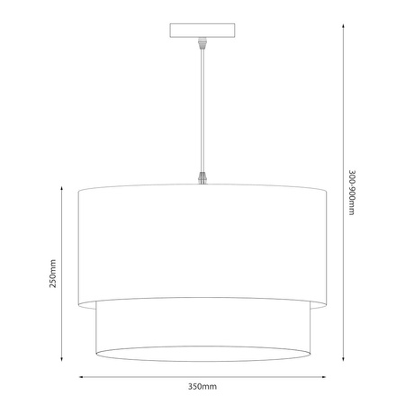 Lampa wisząca BUENO 1xE27 (MLP1828) - Milagro