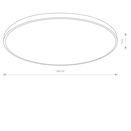 Plafon AGNES LED IP44 Ø65 cm (10982) - Nowodvorski