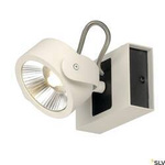 KALU, lampa ścienna i sufitowa, jednopunktowa, LED, 3000K, biała/czarna, 60° (1000128) - SLV