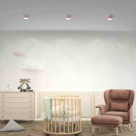 Lampa sufitowa DIXIE Pink/White 1xGX53 (MLP7553) - Milagro