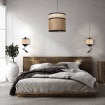 PENDANT BURLAP 1XE27 MAX 25WB NATURAL (20354 Zambelis) - Zambelis