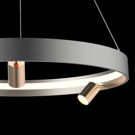 Ledowa lampa wisząca Spectra No.3  Altavola Design  (LA114/P_60_3+1_grey_gold) - ALTAVOLA DESIGN