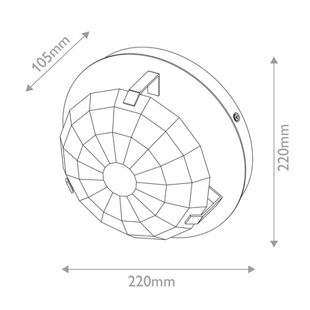 Kinkiet Leo - 1 źródło światła - Klasyczny mosiądz (QN-LEO-WB1-HB) - Quintiesse