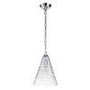 Lampa wisząca Elmore - 1 źródło światła - Polerowany chrom (QN-ELMORE-P-PC) - Quintiesse