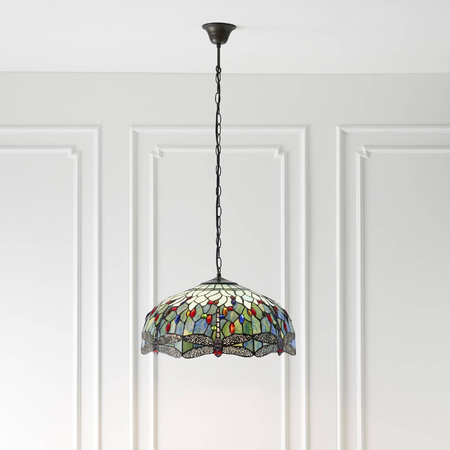 Lampa Wisząca Dragonfly blue (66148) Tiffany