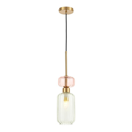 Szklana lampa wisząca MOLLY GREEN 1xE14 (ML1824) - Milagro