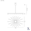 Lampa Wisząca GALILEO, szer. 120 cm (0051.31) - Vivida