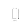 Oczko Manacor biale 13cm (LP-232/1D – 130) - Light Prestoge